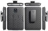 BLACK KICKSTAND CASE + BELT CLIP HOLSTER FOR ATT BLACKBERRY PASSPORT (SQW100-3)