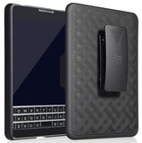 BLACK KICKSTAND CASE + BELT CLIP HOLSTER FOR ATT BLACKBERRY PASSPORT (SQW100-3)