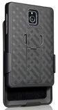 BLACK KICKSTAND CASE + BELT CLIP HOLSTER FOR ATT BLACKBERRY PASSPORT (SQW100-3)