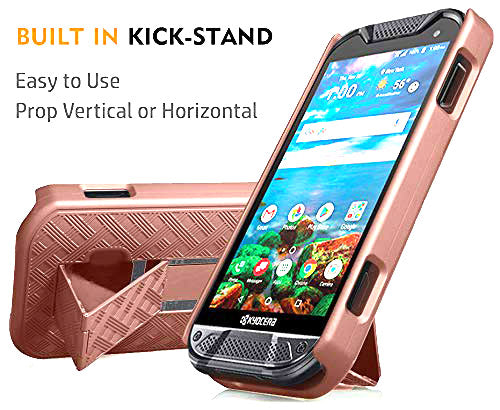 Kickstand Case Slim Cover Belt Clip Holster for Kyocera DuraForce Pr Nakedcellphone