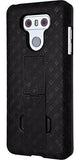 Verizon Original Black Kickstand Case Cover Belt Clip Holster for LG G6, G6 Plus