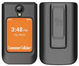 Hard Case and Belt Clip Holster Combo for Iris Easy Flip 2 Phone