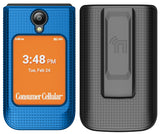 Hard Case and Belt Clip Holster Combo for Iris Easy Flip 2 Phone