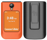 Hard Case and Belt Clip Holster Combo for Iris Easy Flip 2 Phone