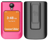 Hard Case and Belt Clip Holster Combo for Iris Easy Flip 2 Phone
