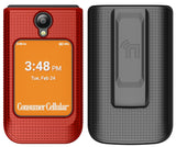 Hard Case and Belt Clip Holster Combo for Iris Easy Flip 2 Phone