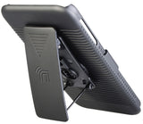BLACK RUBBERIZED HARD CASE + BELT CLIP HOLSTER COMBO FOR iPOD TOUCH 5 6 7