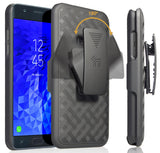 Black Case Cover + Belt Clip for Samsung Galaxy J7 2018 Star/Refine/Aero/Crown