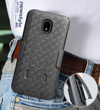 Black Case Cover + Belt Clip for Samsung Galaxy J7 2018 Star/Refine/Aero/Crown