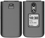 Nakedcellphone Grid Texture Hard Case Slim Cover for Jitterbug Flip 3 Phone