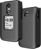 Nakedcellphone Grid Texture Hard Case Slim Cover for Jitterbug Flip 3 Phone