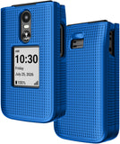 Nakedcellphone Grid Texture Hard Case Slim Cover for Jitterbug Flip 3 Phone