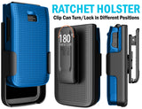 Nakedcellphone Hard Case and Belt Clip Holster Combo for Jitterbug Flip 3 Phone