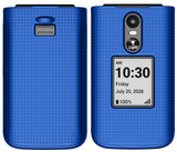 Nakedcellphone Grid Texture Hard Case Slim Cover for Jitterbug Flip 3 Phone