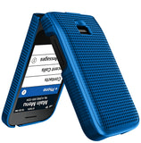 Nakedcellphone Grid Texture Hard Case Slim Cover for Jitterbug Flip 3 Phone