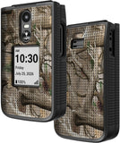 Nakedcellphone Grid Texture Hard Case Slim Cover for Jitterbug Flip 3 Phone