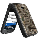 Nakedcellphone Grid Texture Hard Case Slim Cover for Jitterbug Flip 3 Phone