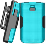 Nakedcellphone Hard Case and Belt Clip Holster Combo for Jitterbug Flip 3 Phone