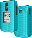 Nakedcellphone Grid Texture Hard Case Slim Cover for Jitterbug Flip 3 Phone