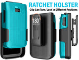 Nakedcellphone Hard Case and Belt Clip Holster Combo for Jitterbug Flip 3 Phone
