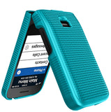 Nakedcellphone Grid Texture Hard Case Slim Cover for Jitterbug Flip 3 Phone