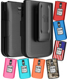 Nakedcellphone Hard Case and Belt Clip Holster Combo for Jitterbug Flip 3 Phone