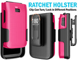 Nakedcellphone Hard Case and Belt Clip Holster Combo for Jitterbug Flip 3 Phone