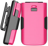 Nakedcellphone Hard Case and Belt Clip Holster Combo for Jitterbug Flip 3 Phone