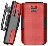Nakedcellphone Hard Case and Belt Clip Holster Combo for Jitterbug Flip 3 Phone