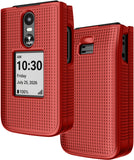 Nakedcellphone Grid Texture Hard Case Slim Cover for Jitterbug Flip 3 Phone