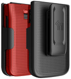 Nakedcellphone Hard Case and Belt Clip Holster Combo for Jitterbug Flip 3 Phone