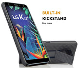 Black Case Kickstand Cover and Belt Clip Holster Combo for LG Xpression Plus 2