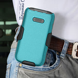 Hard Case Cover and Belt Clip Holster Combo for Lively Jitterbug Flip 2 Phone