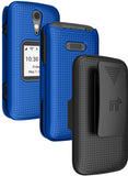 Hard Case Cover and Belt Clip Holster Combo for Lively Jitterbug Flip 2 Phone