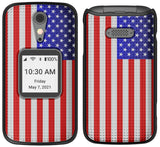 Grid Texture Case Slim Hard Shell Cover for Lively Jitterbug Flip 2 Phone, Flip2
