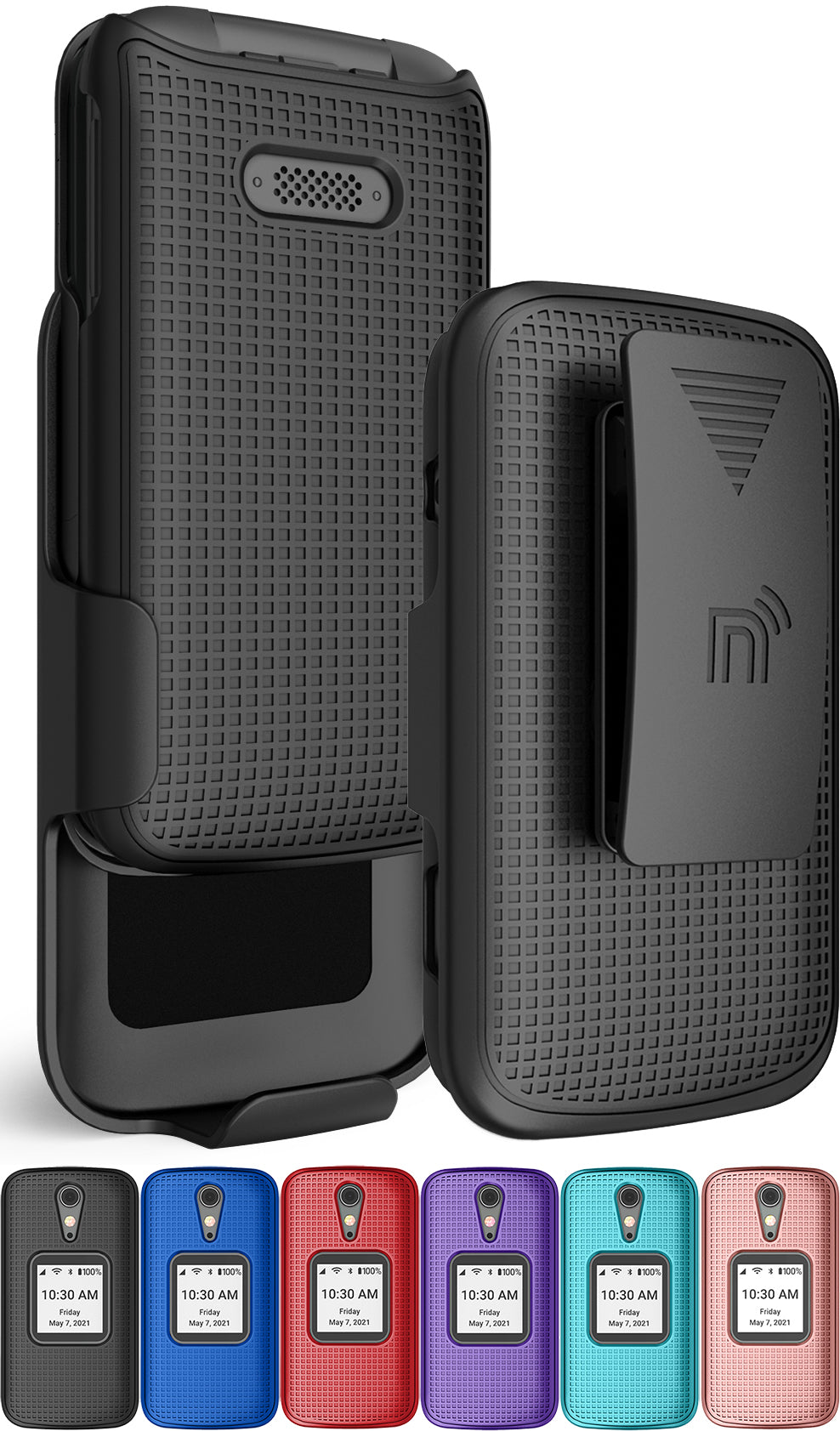 Consumer Cellular Pouch Belt Case Pouch Holster With Clip & Loop For Consumer  Cellular Iris Easy Flip Phone Flip Phone Holster