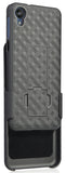Black Case Kickstand Cover + Belt Clip Holster Holder Combo for Motorola Moto E6