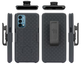 Textured Hard Case Cover Stand and Belt Clip Holster for OnePlus Nord N200 5G