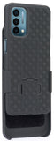 Textured Hard Case Cover Stand and Belt Clip Holster for OnePlus Nord N200 5G