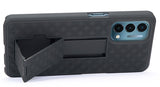 Textured Hard Case Cover Stand and Belt Clip Holster for OnePlus Nord N200 5G