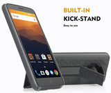 Black Kickstand Case Cover + Belt Clip Holster for ZTE Blade X Max (Z983)