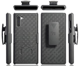 Black Case Kickstand Cover + Belt Clip Holster Holder for Samsung Galaxy Note 10