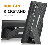 Black Case Kickstand Cover + Belt Clip Holster Holder for Samsung Galaxy Note 10