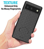 Black Hard Case Cover Stand and Belt Clip Holster Combo for Google Pixel 6