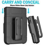 Hard Case & Belt Clip for Motorola RAZR+ 2024/2025 Phone, Moto RAZR Plus '24 '25