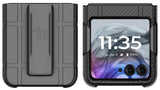 Hard Case Cover & Belt Clip Holster for Motorola RAZR 2024 Flip Phone (RAZR 50)