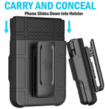 Hard Case Cover & Belt Clip Holster for Motorola RAZR 2024 Flip Phone (RAZR 50)