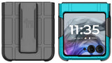 Hard Case Cover & Belt Clip Holster for Motorola RAZR 2024 Flip Phone (RAZR 50)