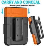 Hard Case Cover & Belt Clip Holster for Motorola RAZR 2024 Flip Phone (RAZR 50)