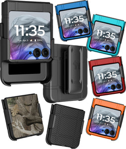 Hard Case Cover & Belt Clip Holster for Motorola RAZR 2026/2025/2024 F – Nakedcellphone Hard Case Cover & Belt Clip Holster for Motorola RAZR 2026/2025/2024 F – Nakedcellphone